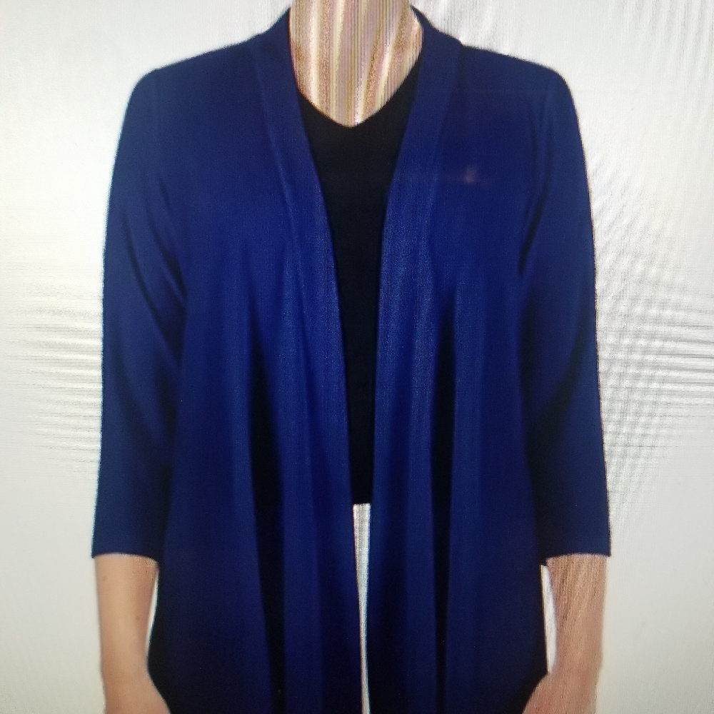 Women's Nina Leonard Godet-Back Draped Cardigan by Nina Leonard